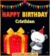 GIF Happy Birthday Cristhian